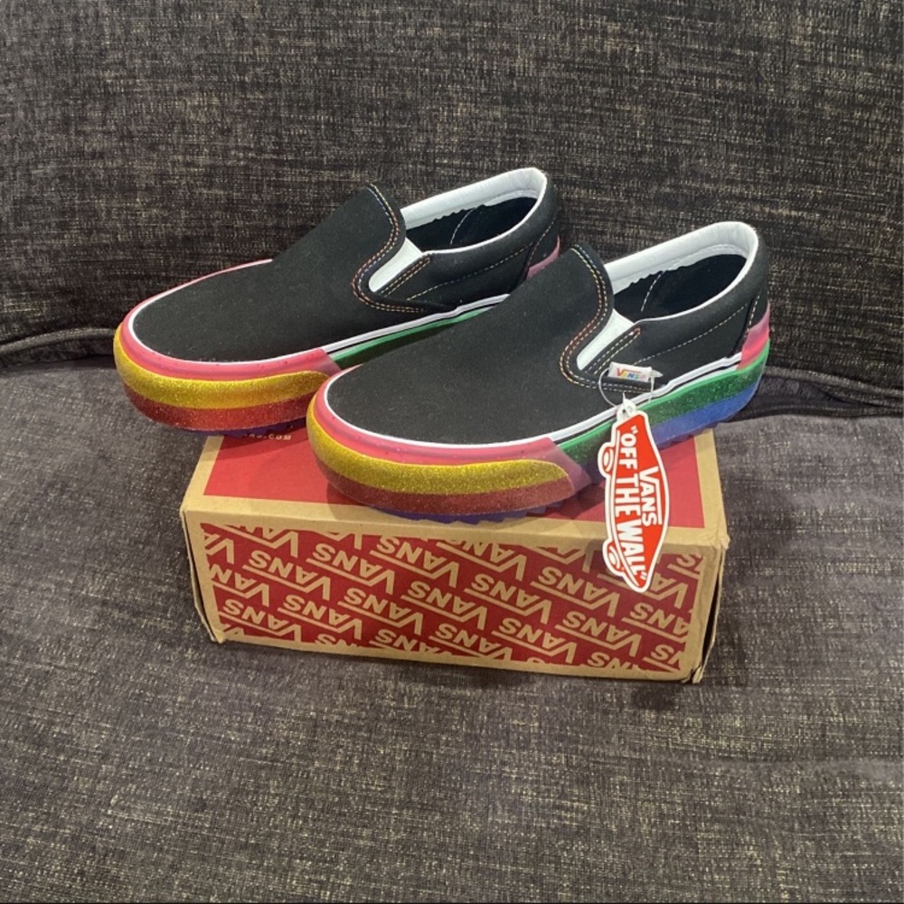 Vans Classic Slip-On S Platform Size: W:6.5/M:5.0
